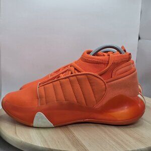 Youth Size 6 - Adidas Harden Vol. 7 Impact Orange Basketball gym Shoes ID2237